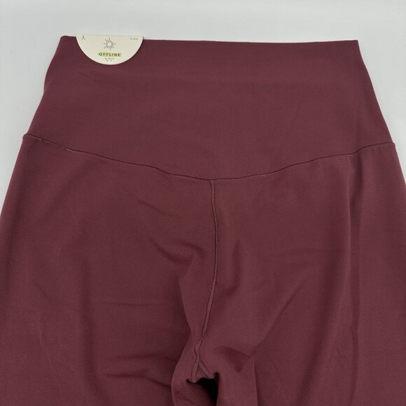 OFFLINE by Aerie Real Me Size Large Brick Stone High Rise Lace-Up 7/8 Leggings - Picture 11 of 12